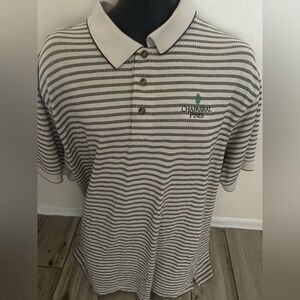 Men’s used Greg Norman Chaparral Pines size XXL 2XL polo shirt striped